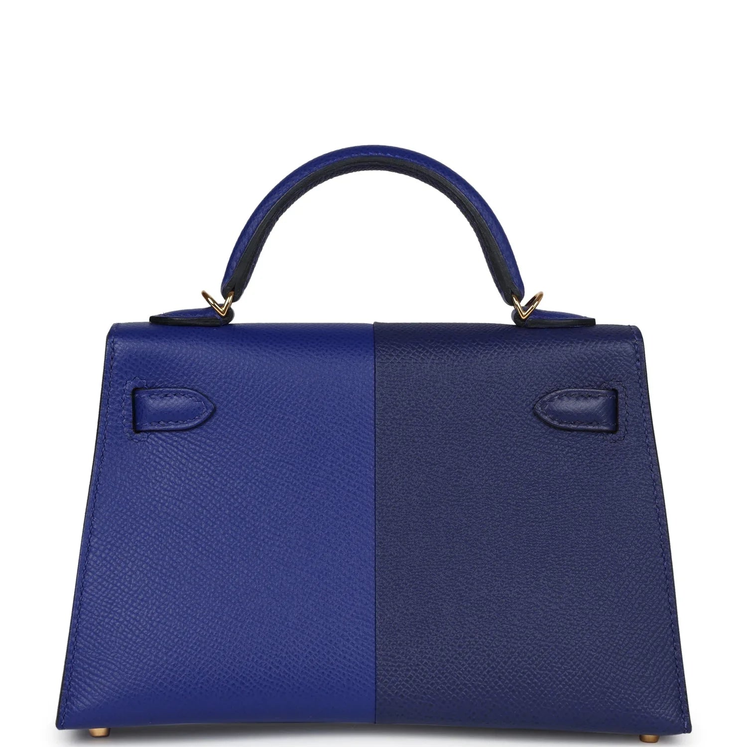 Kelly Sellier 20 Casaque Bleu Electric and Bleu Encre Epsom Gold Hardware