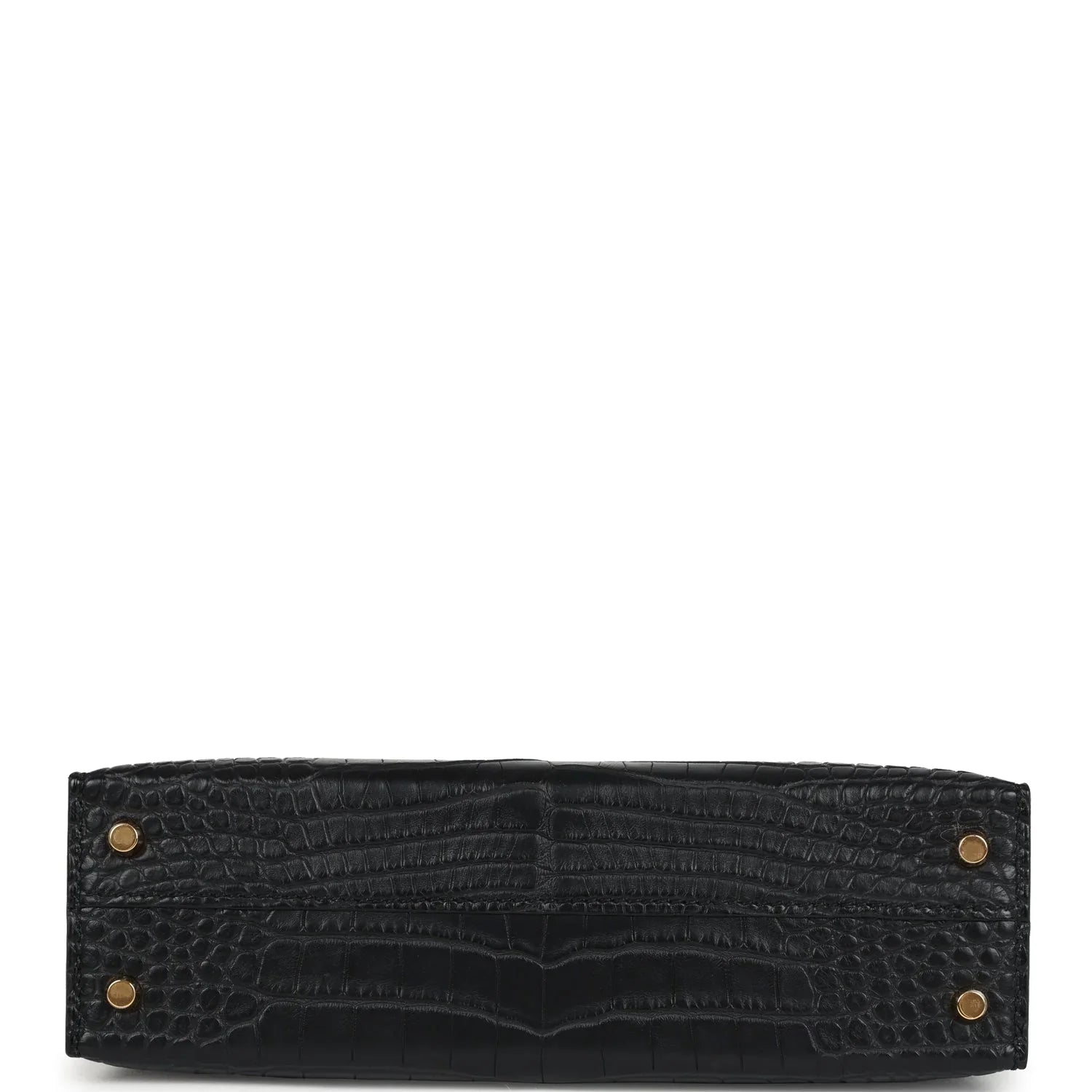 Kelly Sellier 20 Black Matte Alligator Gold Hardware