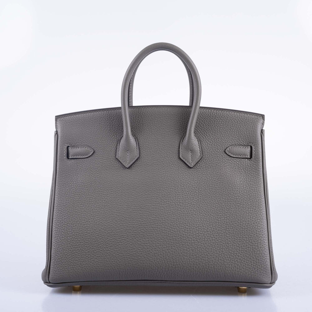 BIRKIN 25 GRIS MEYER TOGO GOLD HARDWARE