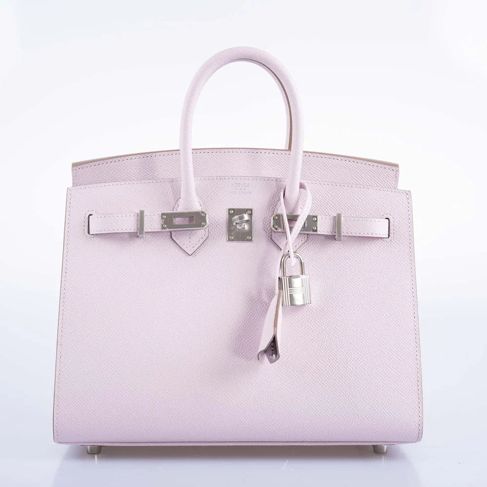 BIRKIN 25 SELLIER MAUVE PALE EPSOM PALLADIUM HARDWARE