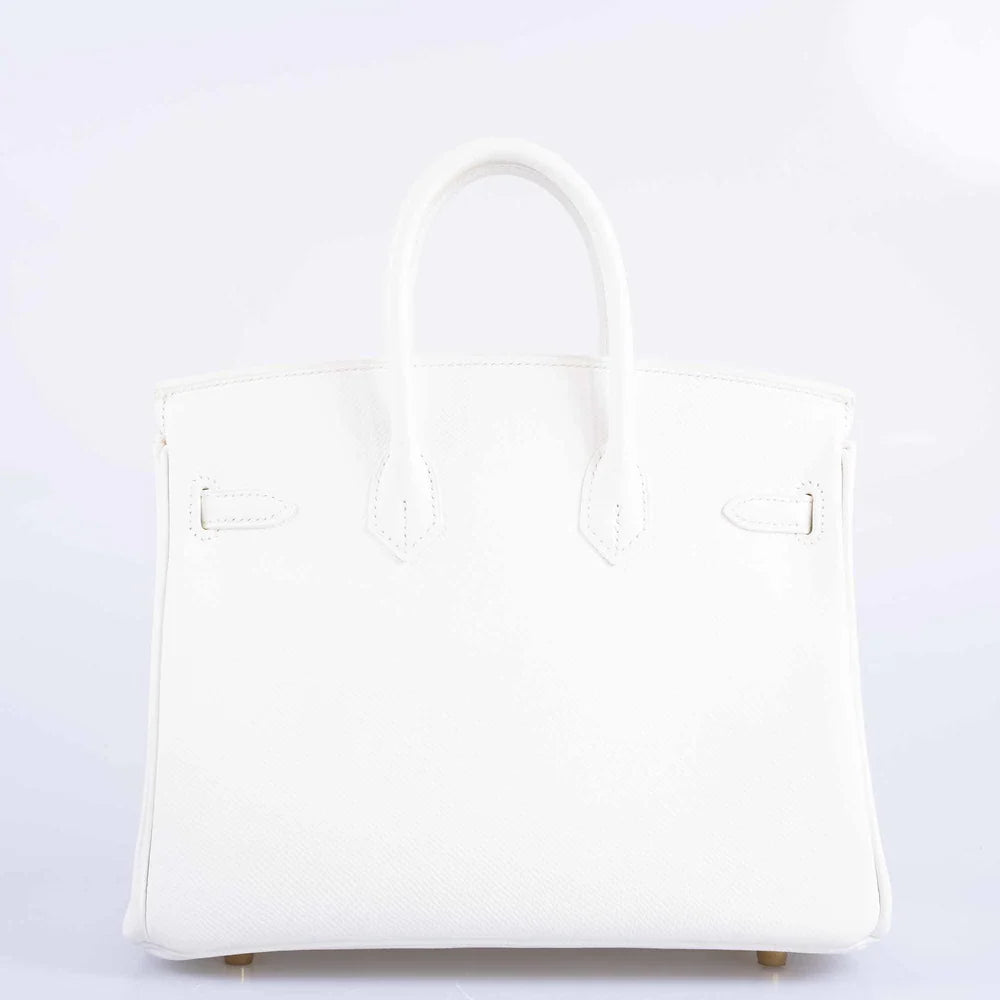 BIRKIN 25 WHITE EPSOM WITH GOLD HARDWARE