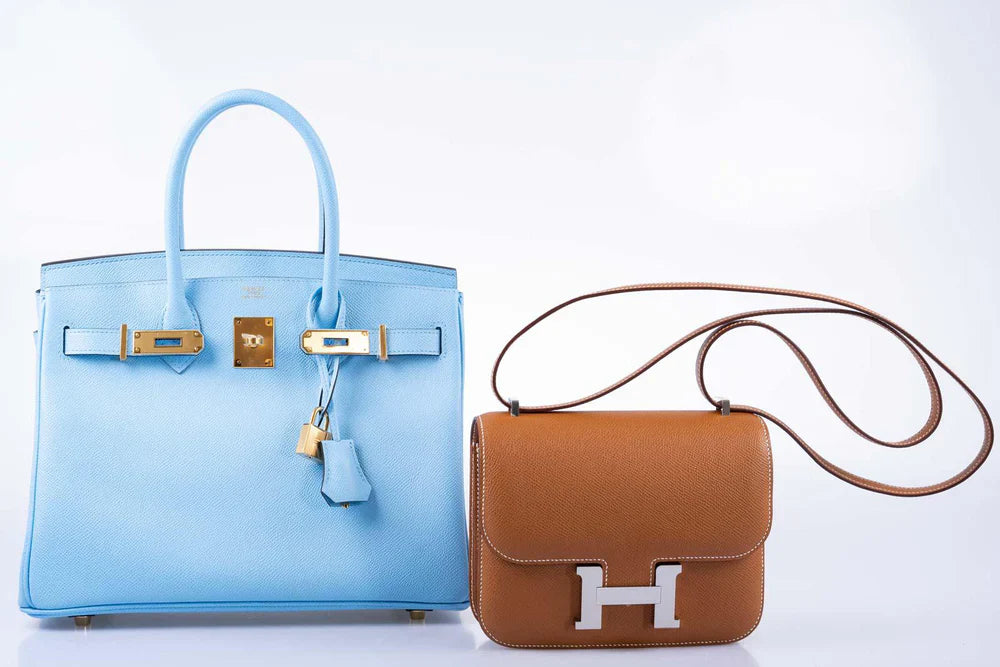 BIRKIN 30 BLUE CELESTE EPSOM GOLD HARDWARE