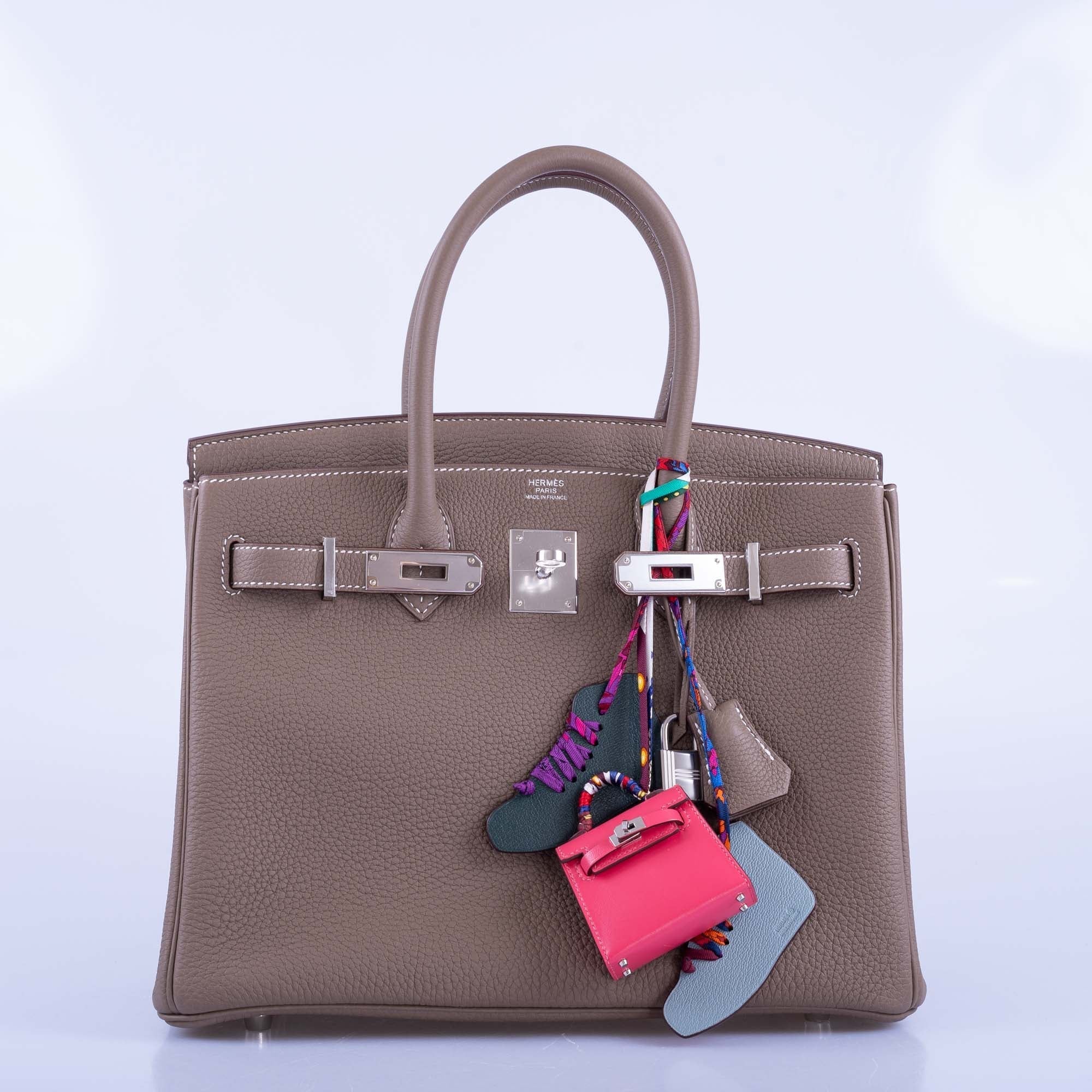 BIRKIN 30 ETOUPE TOGO PALLADIUM HARDWARE