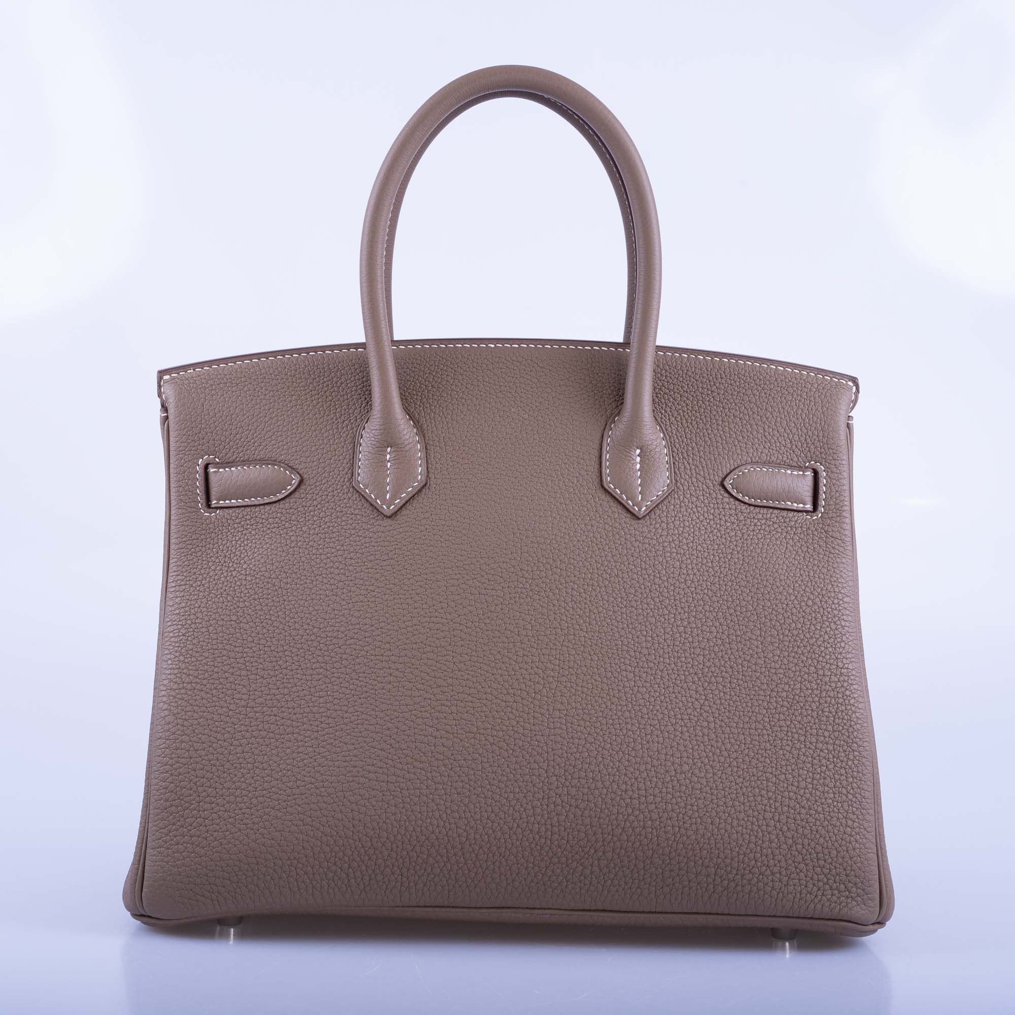 BIRKIN 30 ETOUPE TOGO PALLADIUM HARDWARE