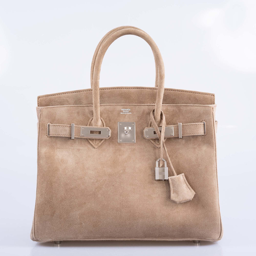 BIRKIN 30 GRIS PERLE DOBLIS PALLADIUM HARDWARE