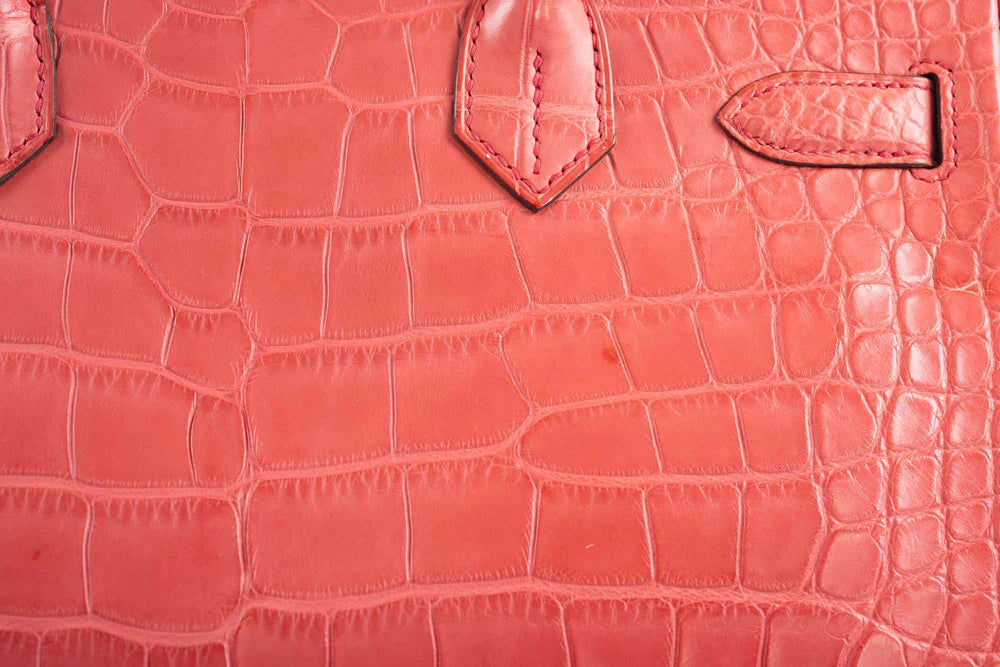 BIRKIN 30 MATTE BOUGAINVILLIER ALLIGATOR PALLADIUM HARDWARE