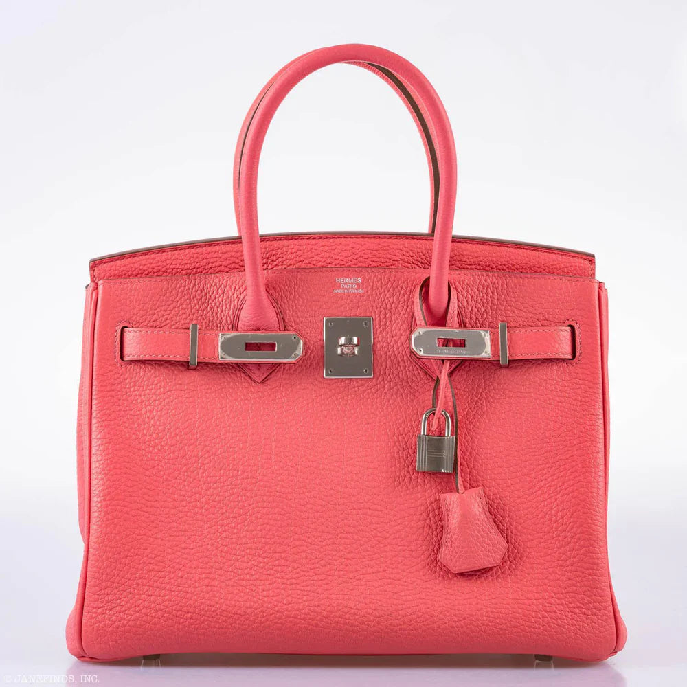 BIRKIN 30 ROSE LIPSTICK TOGO PALLADIUM HARDWARE