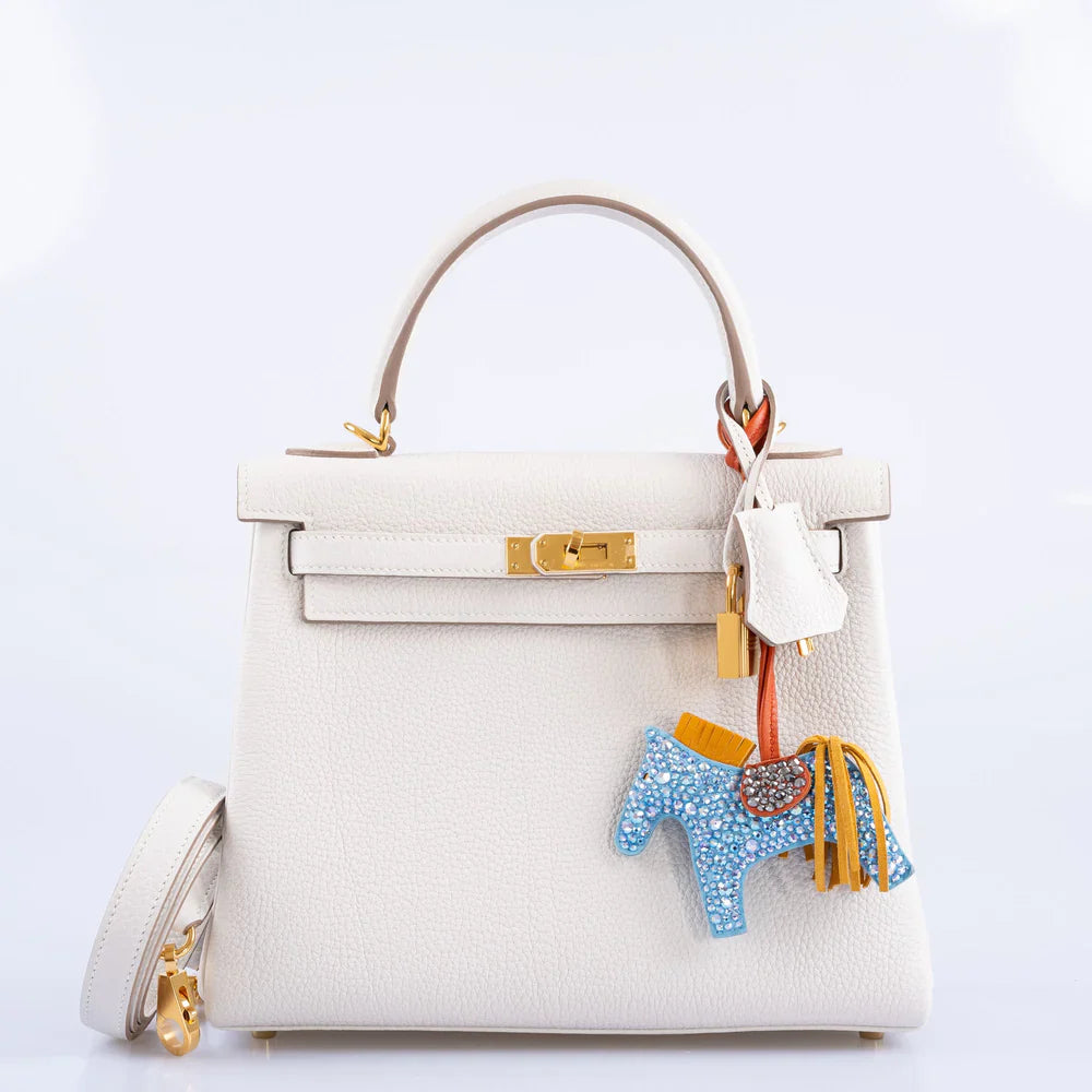 KELLY 25 RETOURNE GRIS PALE TOGO GOLD HARDWARE
