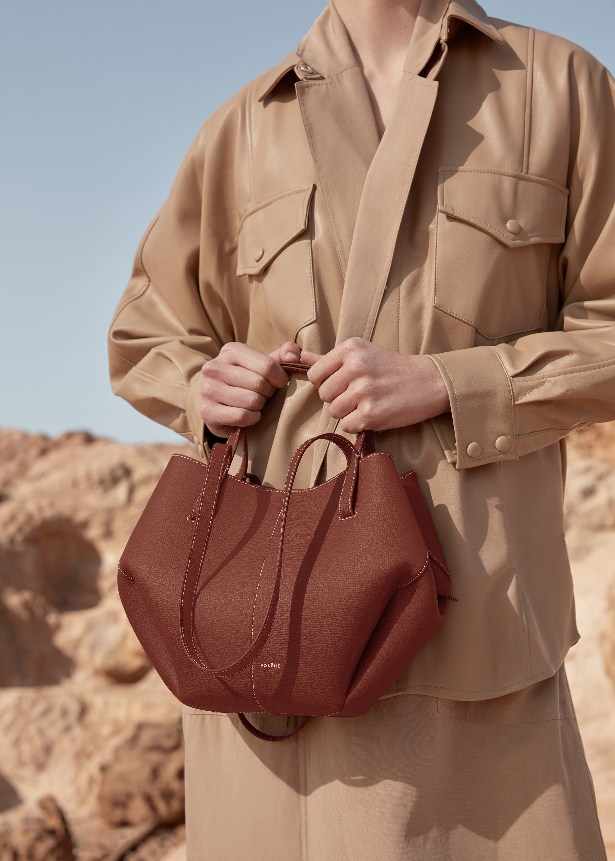 Cyme Mini - Cognac Texturé