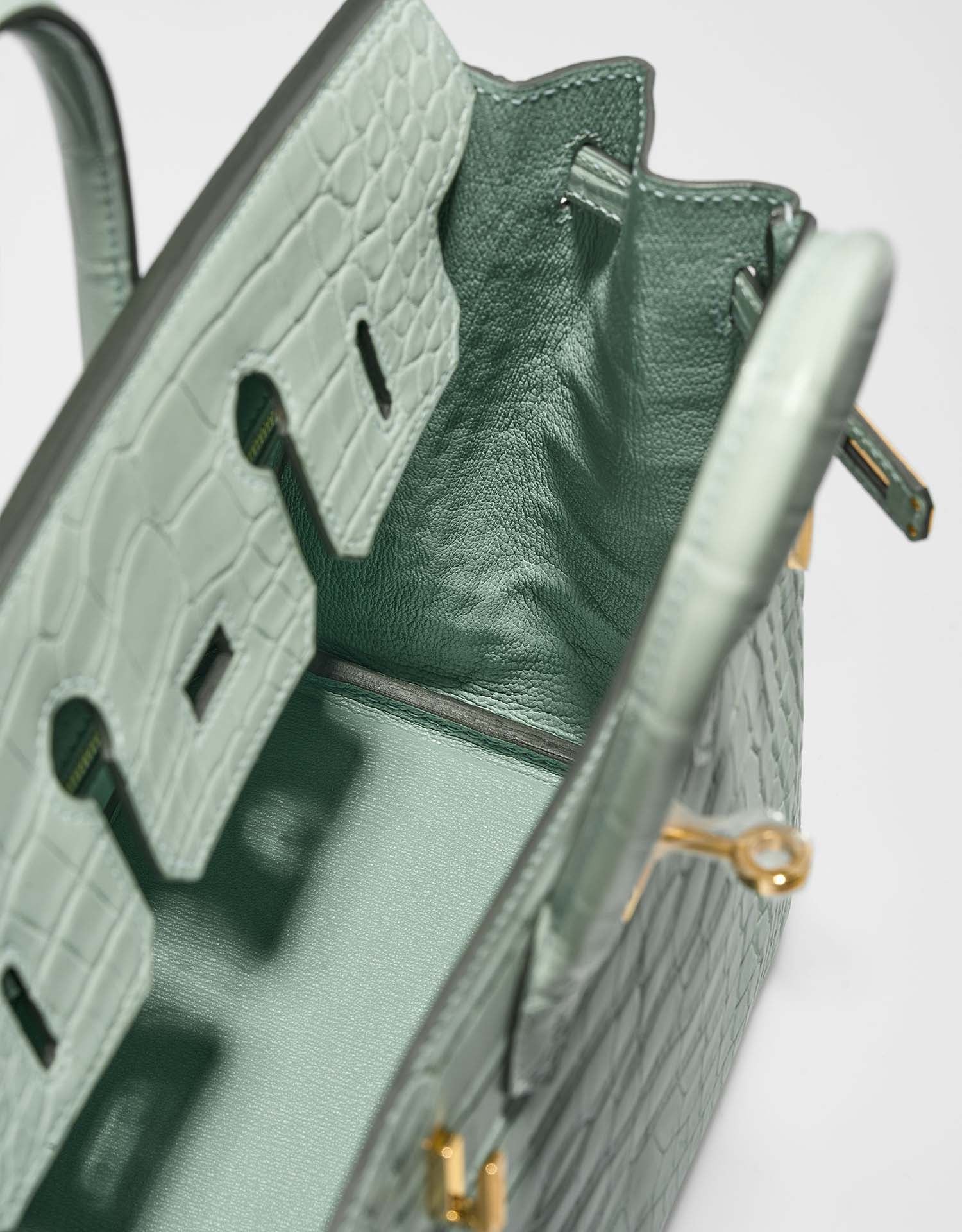 Birkin 25 Matte Alligator Vert d'Eau
