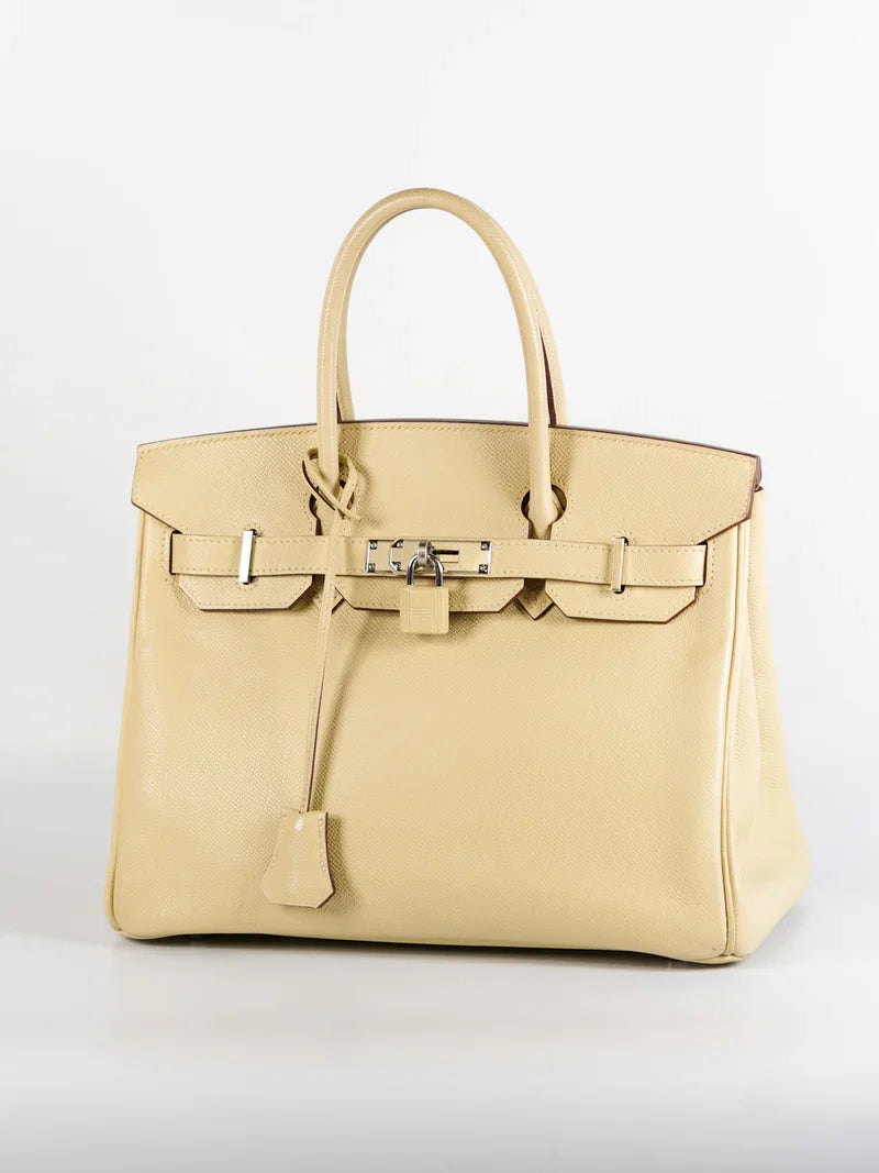 Birkin 30 in Parchemin Epsom Leather & Palladium Hardware Stamp Square M