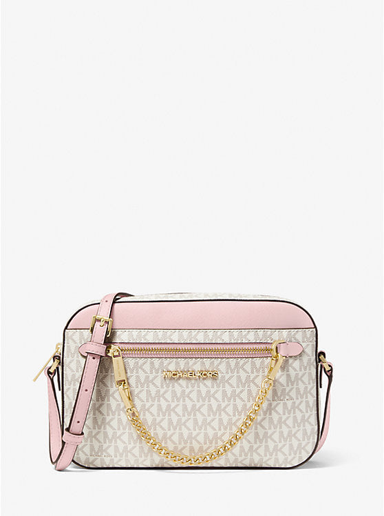 Crossbody Michael Kors Vainilla Camel con cadena - Distrito de la Moda