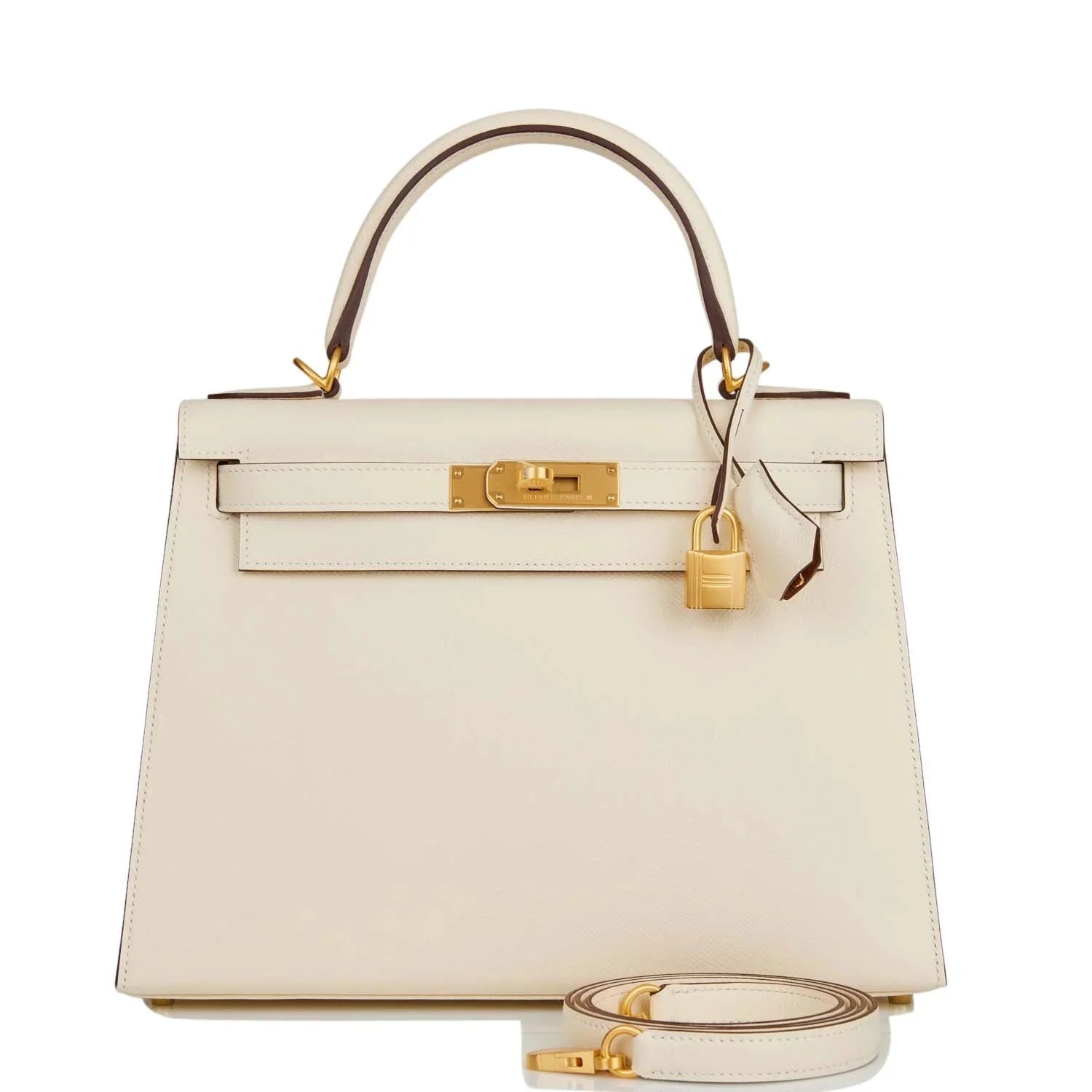 Kelly Sellier 28 Nata Verso Epsom Brushed Gold Hardware