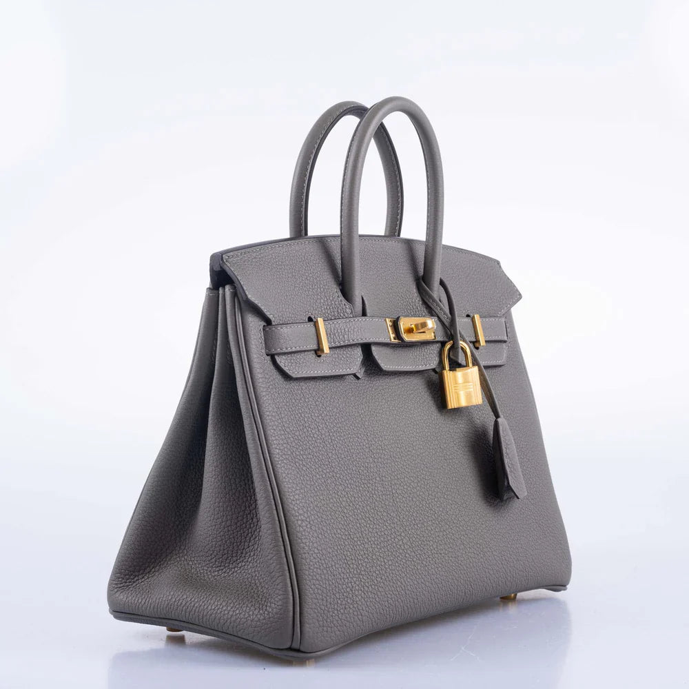 BIRKIN 25 GRIS MEYER TOGO GOLD HARDWARE