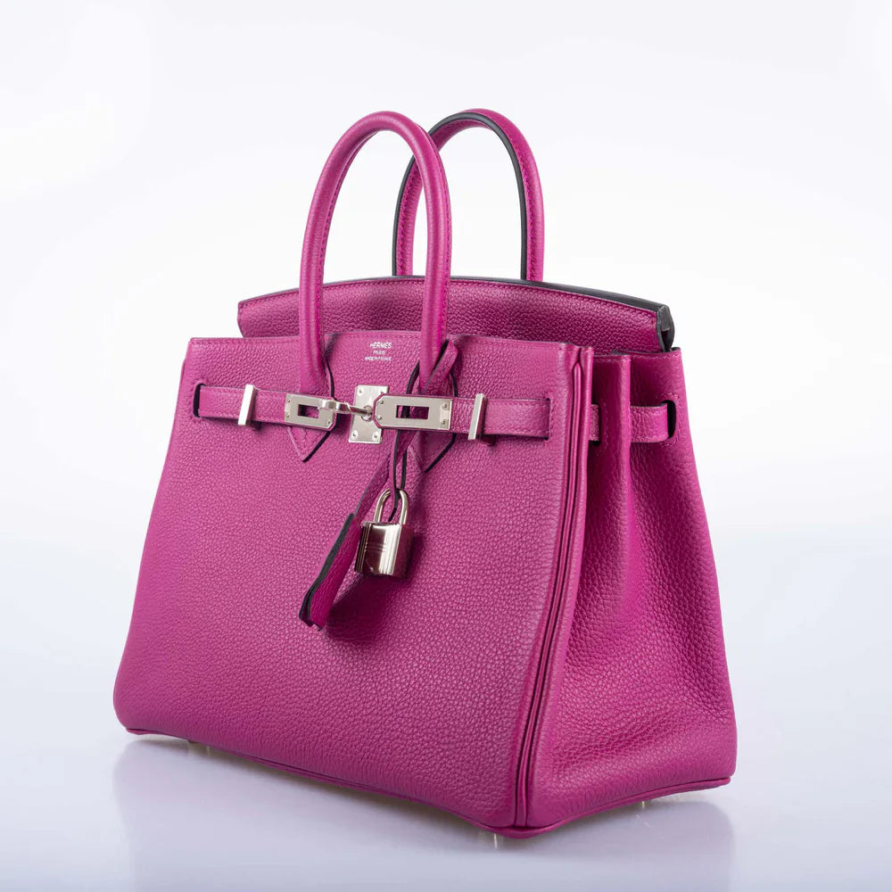 BIRKIN 25 ROSE POURPRE TOGO PALLADIUM HARDWARE