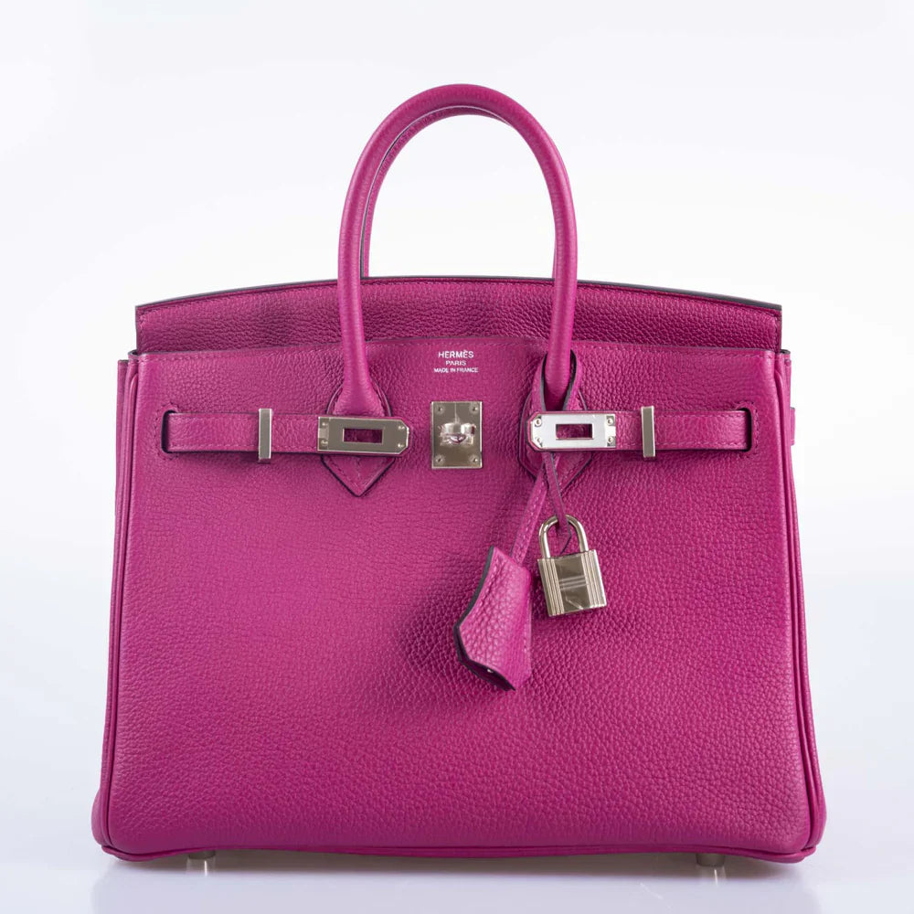 BIRKIN 25 ROSE POURPRE TOGO PALLADIUM HARDWARE