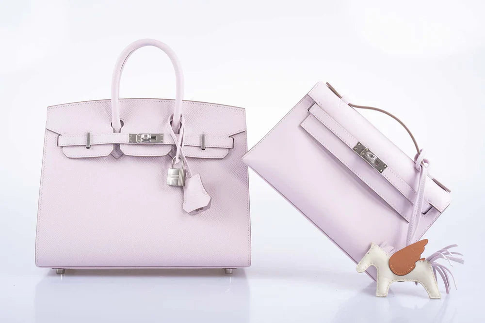 BIRKIN 25 SELLIER MAUVE PALE EPSOM PALLADIUM HARDWARE
