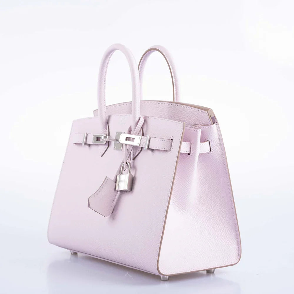 BIRKIN 25 SELLIER MAUVE PALE EPSOM PALLADIUM HARDWARE