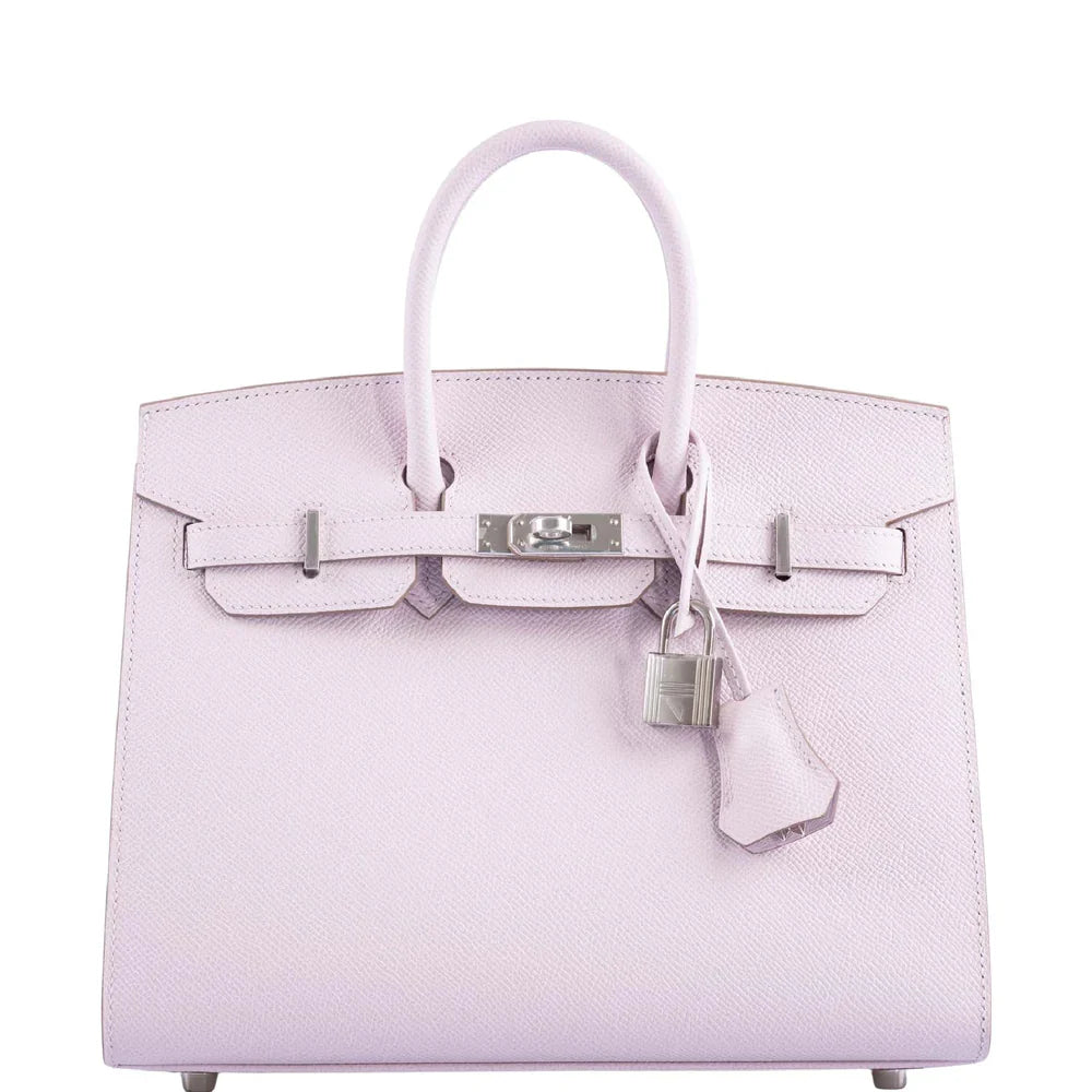 BIRKIN 25 SELLIER MAUVE PALE EPSOM PALLADIUM HARDWARE