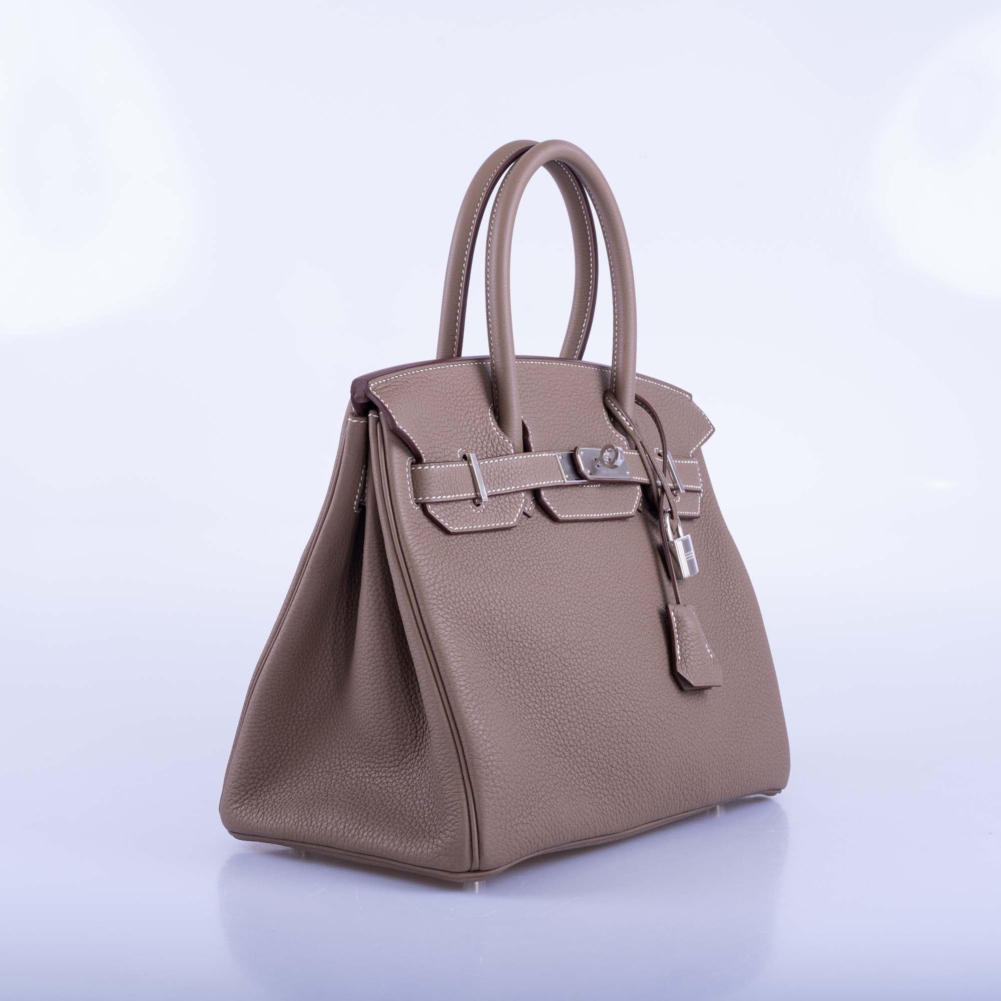 BIRKIN 30 ETOUPE TOGO PALLADIUM HARDWARE