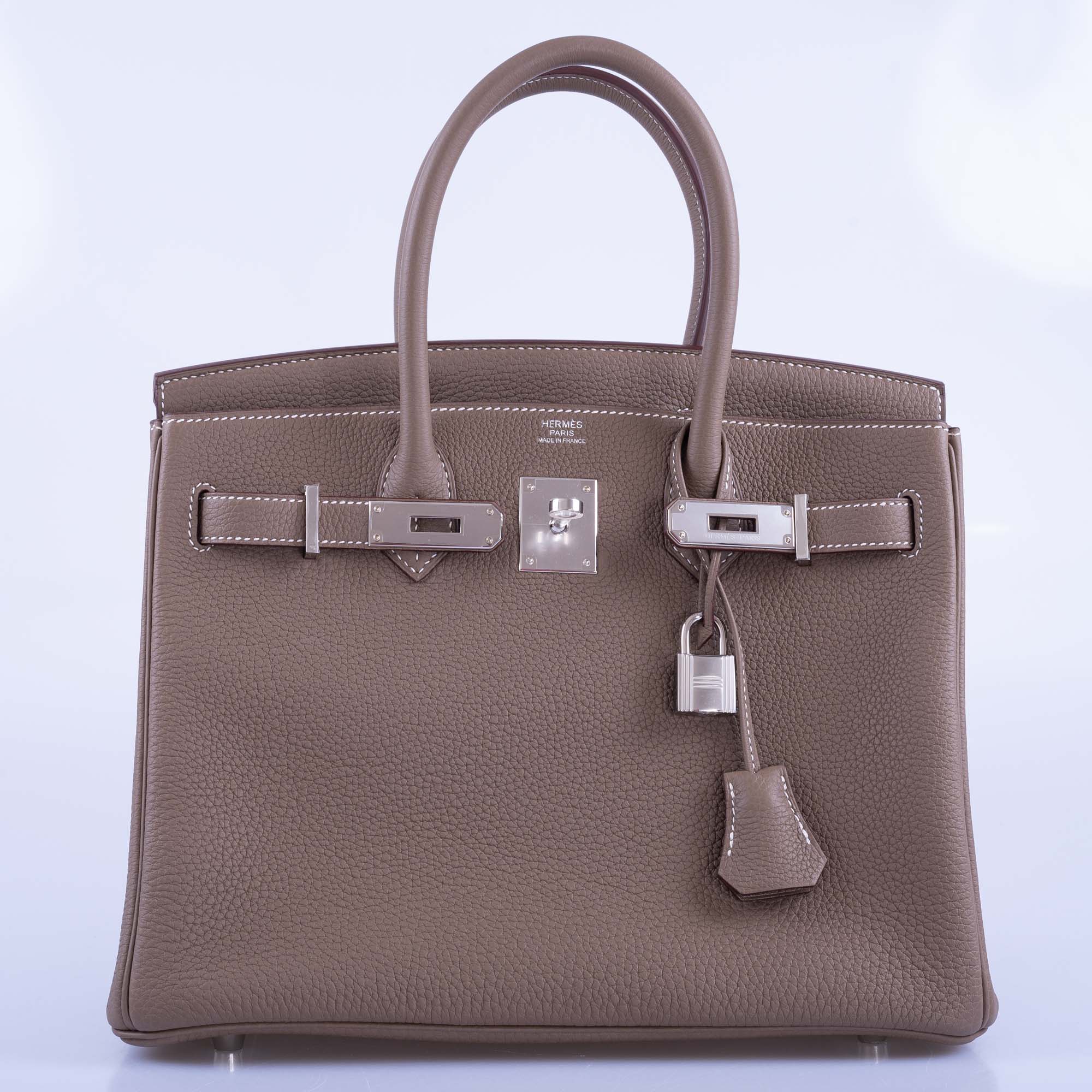 BIRKIN 30 ETOUPE TOGO PALLADIUM HARDWARE