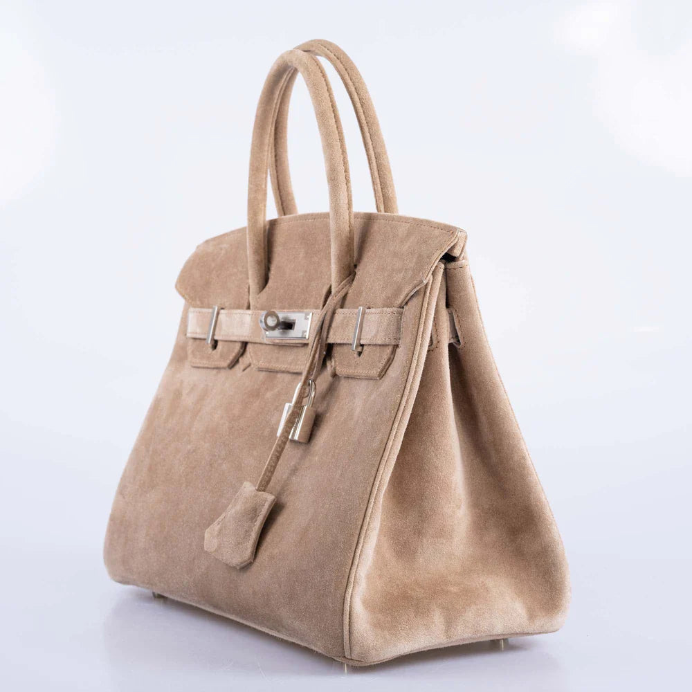 BIRKIN 30 GRIS PERLE DOBLIS PALLADIUM HARDWARE