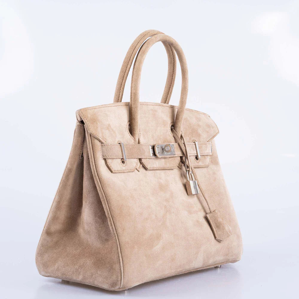 BIRKIN 30 GRIS PERLE DOBLIS PALLADIUM HARDWARE