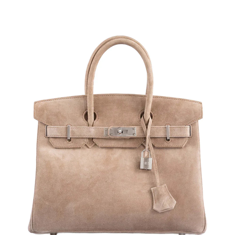BIRKIN 30 GRIS PERLE DOBLIS PALLADIUM HARDWARE