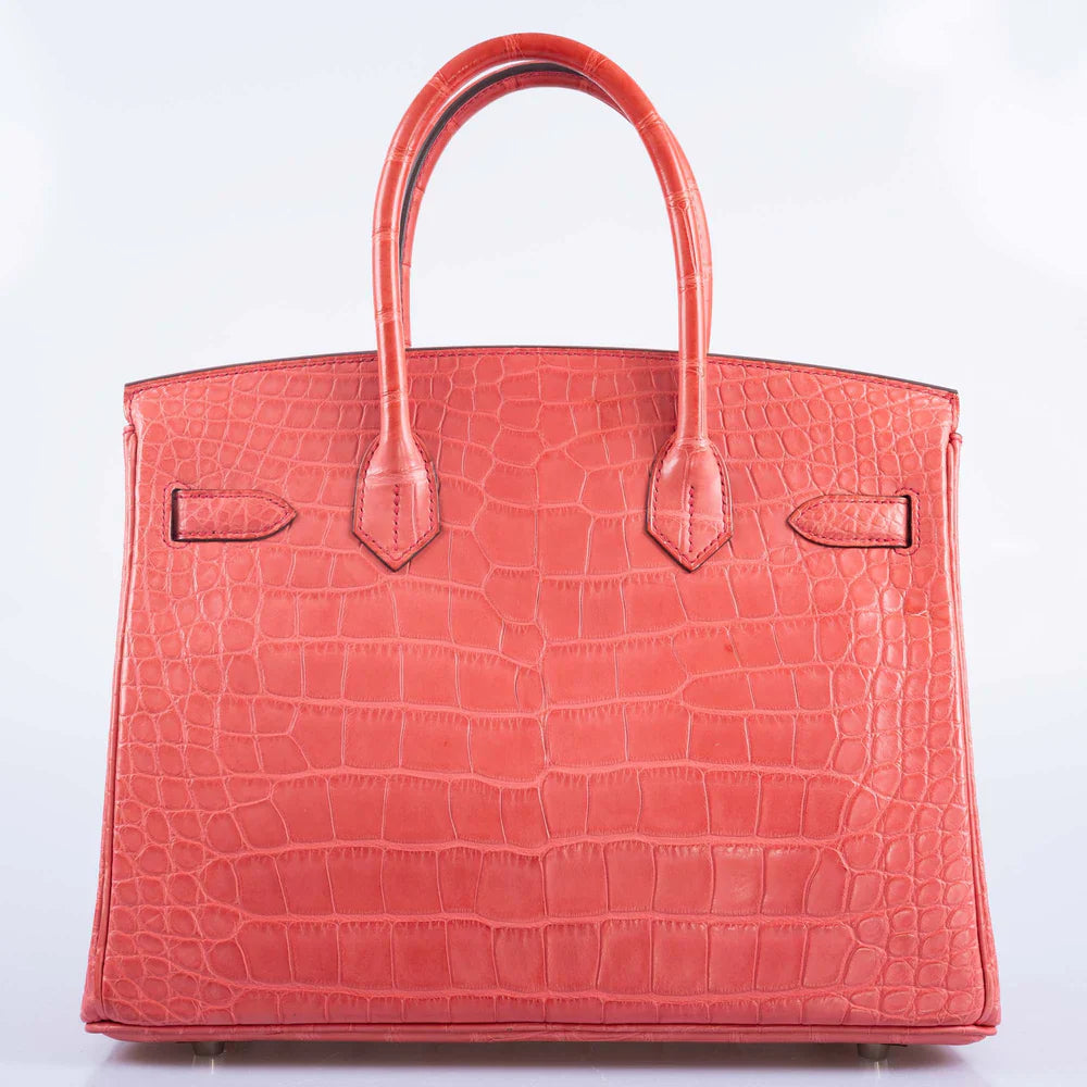 BIRKIN 30 MATTE BOUGAINVILLIER ALLIGATOR PALLADIUM HARDWARE
