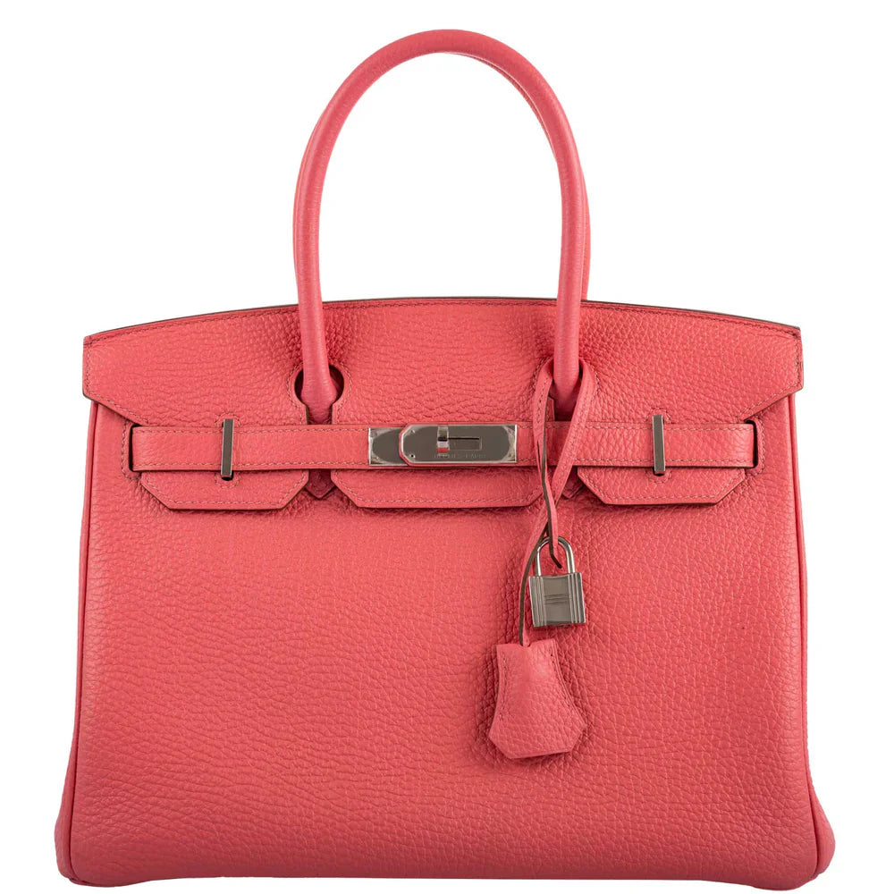 BIRKIN 30 ROSE LIPSTICK TOGO PALLADIUM HARDWARE