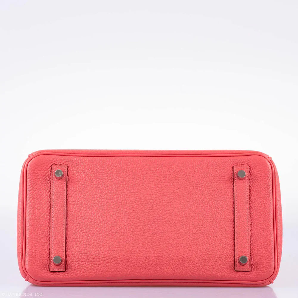 BIRKIN 30 ROSE LIPSTICK TOGO PALLADIUM HARDWARE