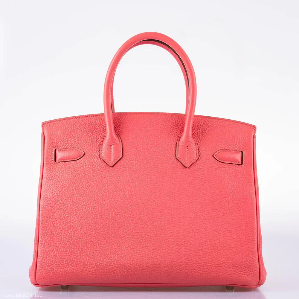 BIRKIN 30 ROSE LIPSTICK TOGO PALLADIUM HARDWARE