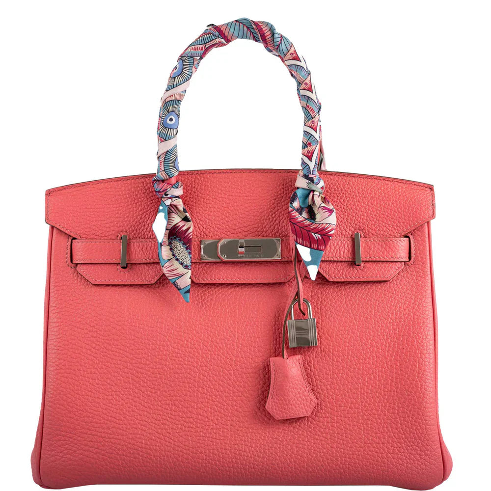 BIRKIN 30 ROSE LIPSTICK TOGO PALLADIUM HARDWARE