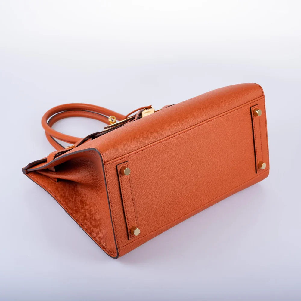 BIRKIN 30 SELLIER TERRE BATTUE EPSOM LEATHER GOLD HARDWARE