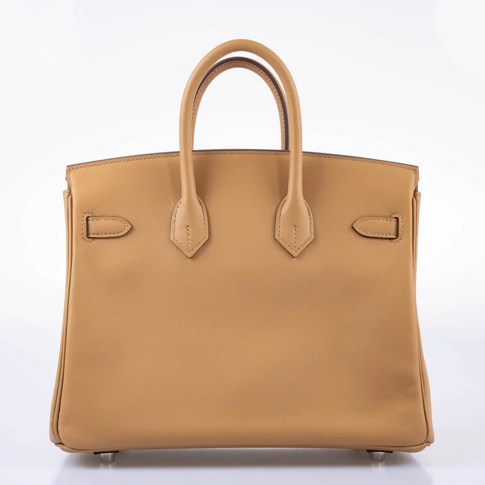 IN AND OUT BIRKIN 25 BISCUIT PRINTED SWIFT PALLADIUM HARDWARE