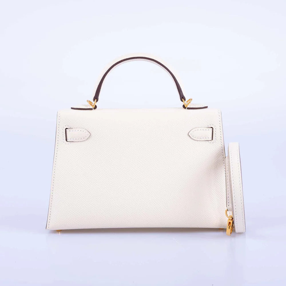 KELLY 20 MINI SELLIER NATA EPSOM GOLD HARDWARE