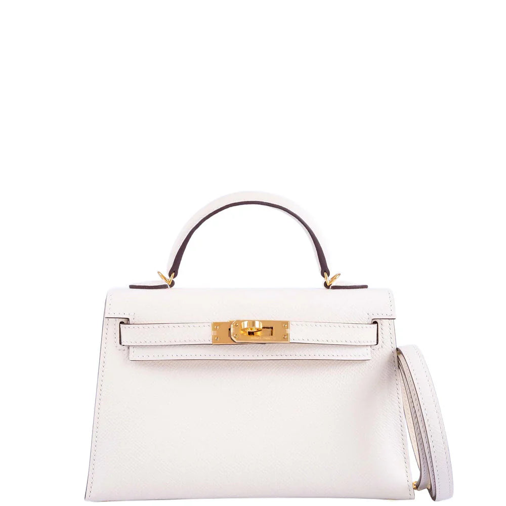 KELLY 20 MINI SELLIER NATA EPSOM GOLD HARDWARE
