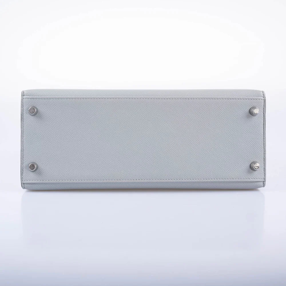 KELLY 28 SELLIER BLUE GLACIER EPSOM PALLADIUM HARDWARE