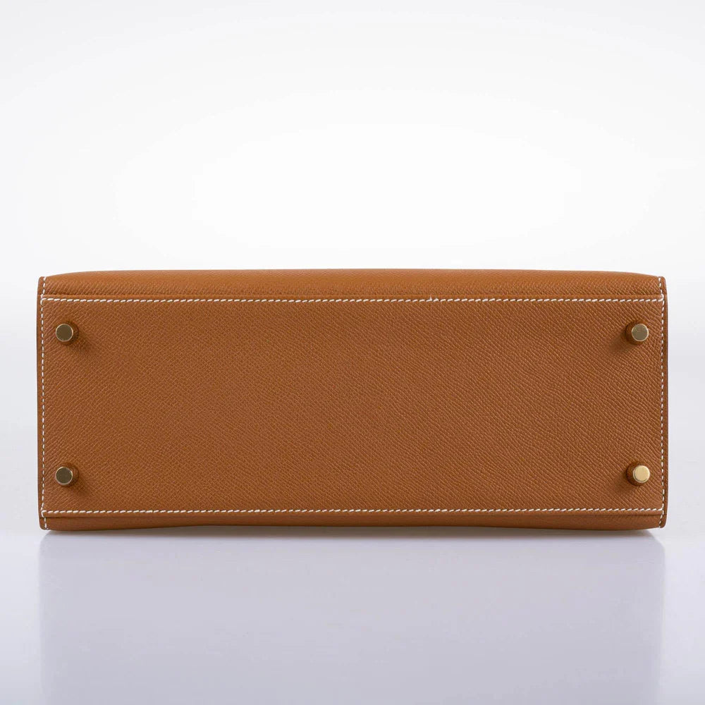 KELLY 28 SELLIER GOLD EPSOM WITH GOLD HARDWARE
