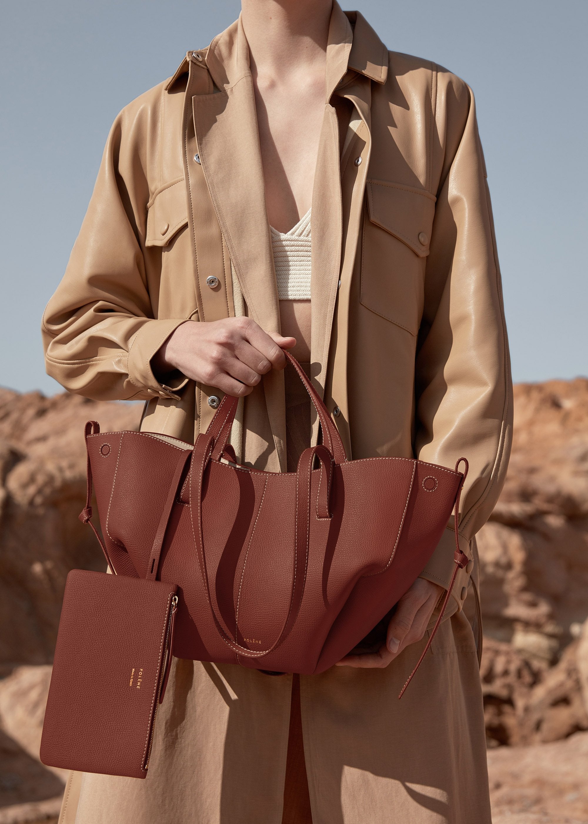 Cyme Mini - Cognac Texturé